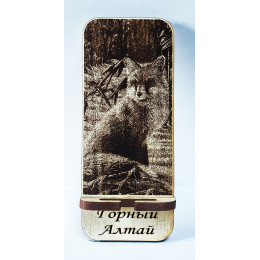 Подставка под телефон сборная "Лиса на фоне", № 113