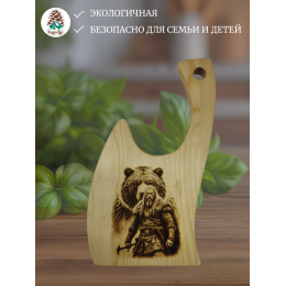 ДРФ51 "Доска Разделочная Фигурная «Викинг с медведем»"