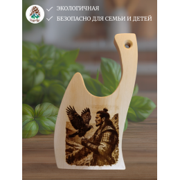 ДРФ55 "Доска Разделочная Фигурная «Воин с ястребом»"