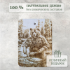 Доска разделочная № 021 "Медведь готовит пищу"