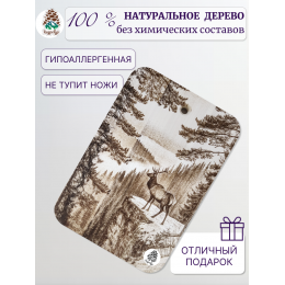 Доска разделочная № 70 "Марал на скале"