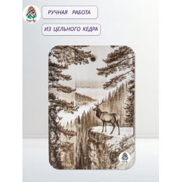 Доска разделочная № 70 "Марал на скале"