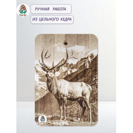 Доска разделочная № 73 "Марал у горы"