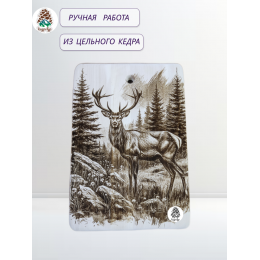 Доска разделочная № 75 "Марал у воды"