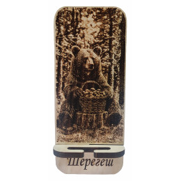 Подставка под телефон сборная "Медведь с грибами", № 29